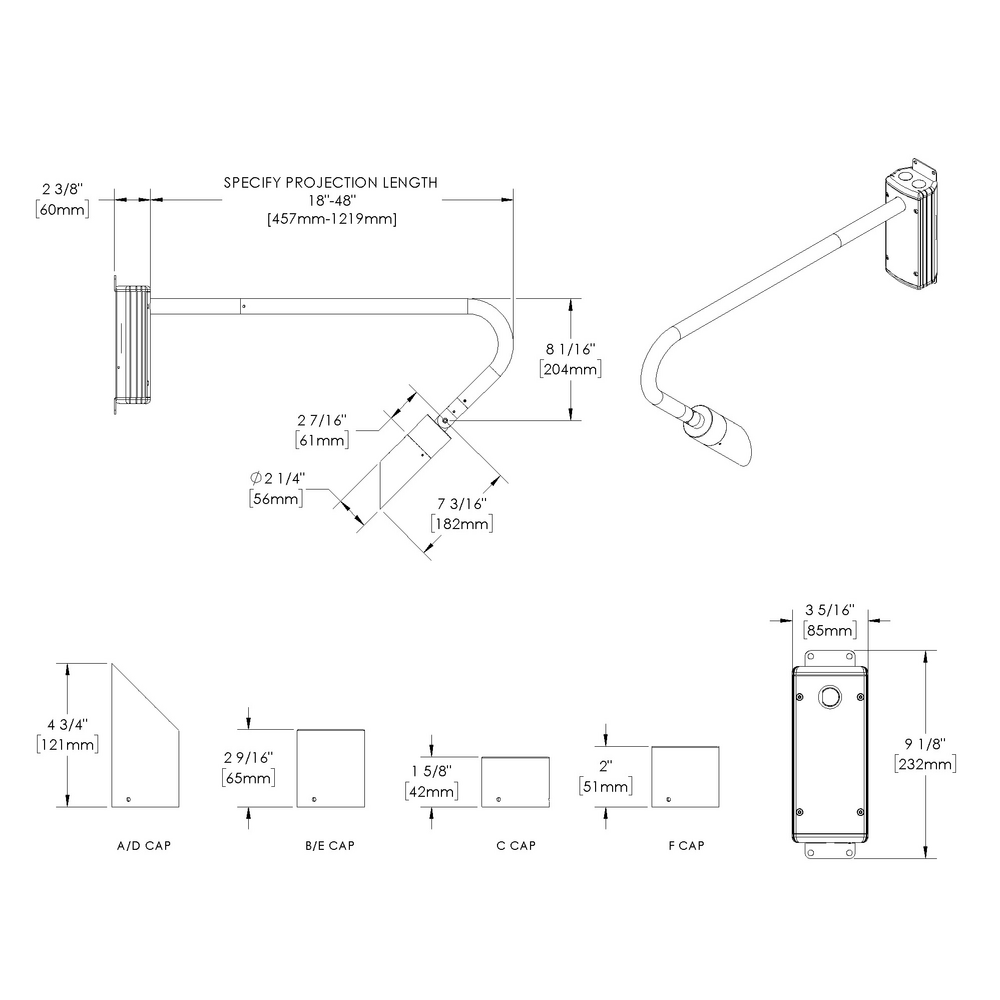 NITE STAR - Wall Mount - Line Voltage Via Transformer - Lamp MR16 Gu5.3 - Style F - Single - Universal Power Module PM1