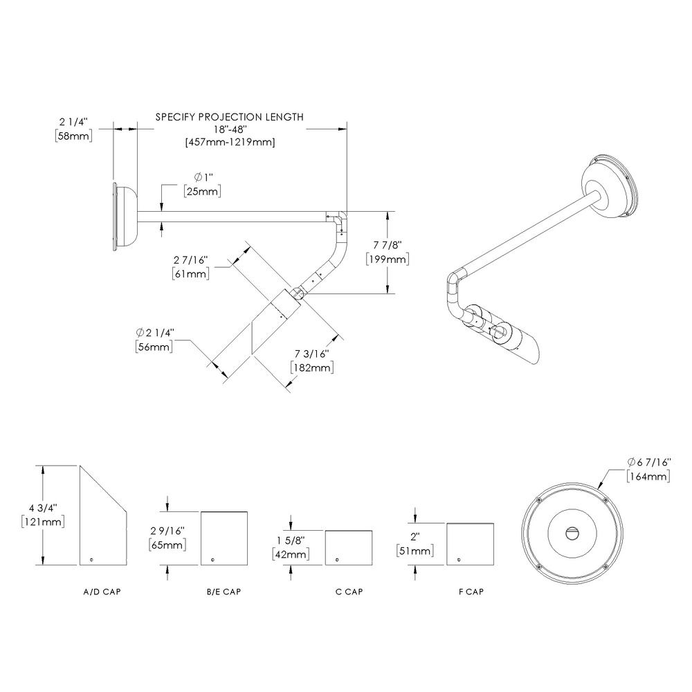 NITE STAR - Wall Mount - Line Voltage Via Transformer - LED High-Power - Style G - 2 Fixtures - Power Canopy PC1