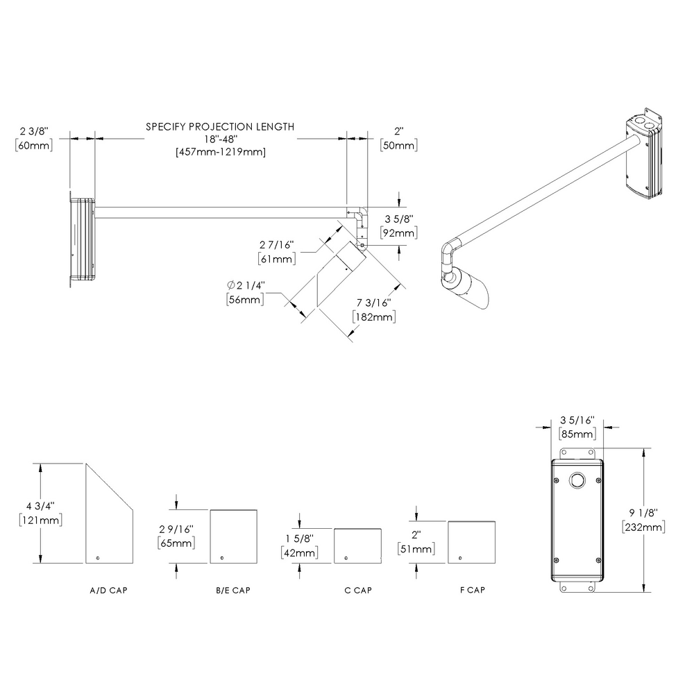 NITE STAR - Wall Mount - Line Voltage Via Transformer - Lamp MR16 Gu5.3 - Style L - Single - Universal Power Module PM1