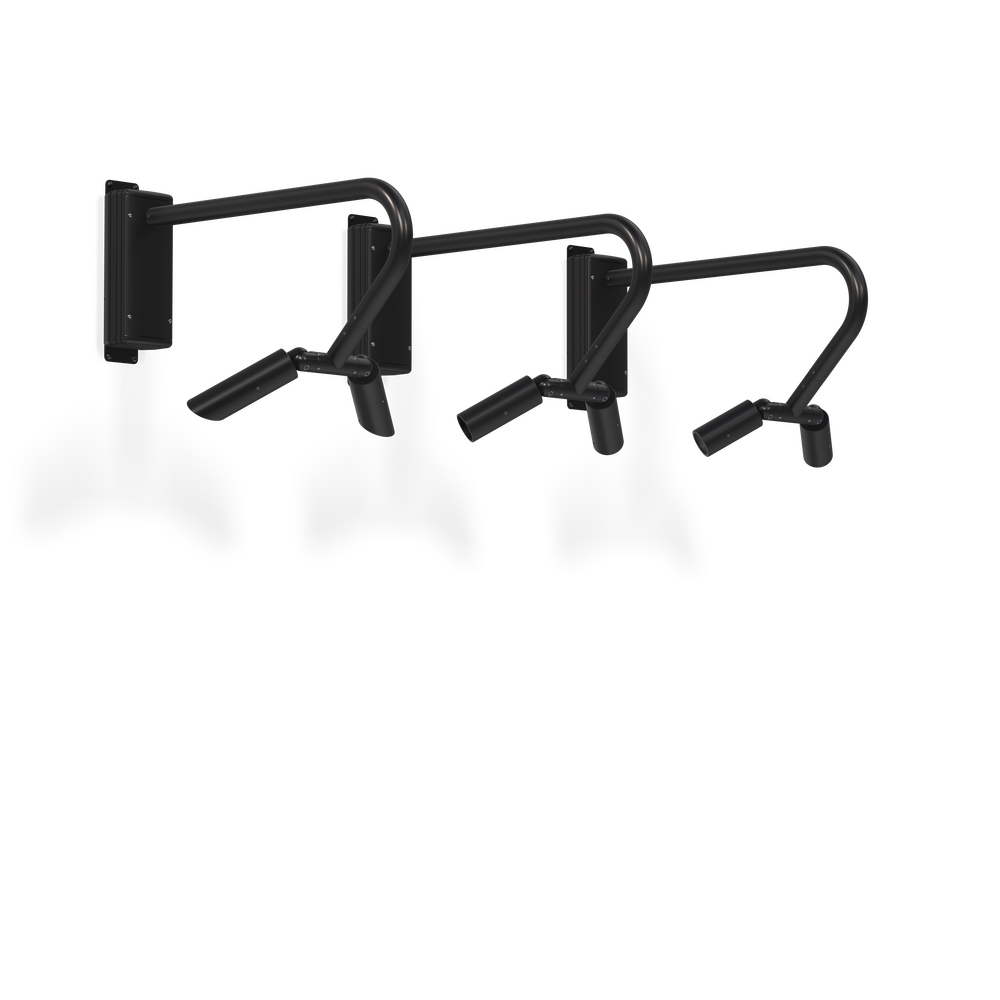 MICRO NITE - Wall Mount - Line Voltage Via Transformer - LED High-Power - Style F - 2 Fixtures - Universal Power Module PM1