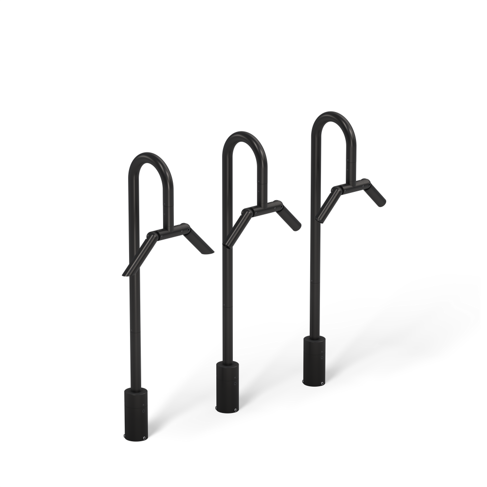 MINI MICRO - Bollard - Line Voltage Via Transformer - LED High-Power - Style B - 2 Fixtures - Symmetrical Optics