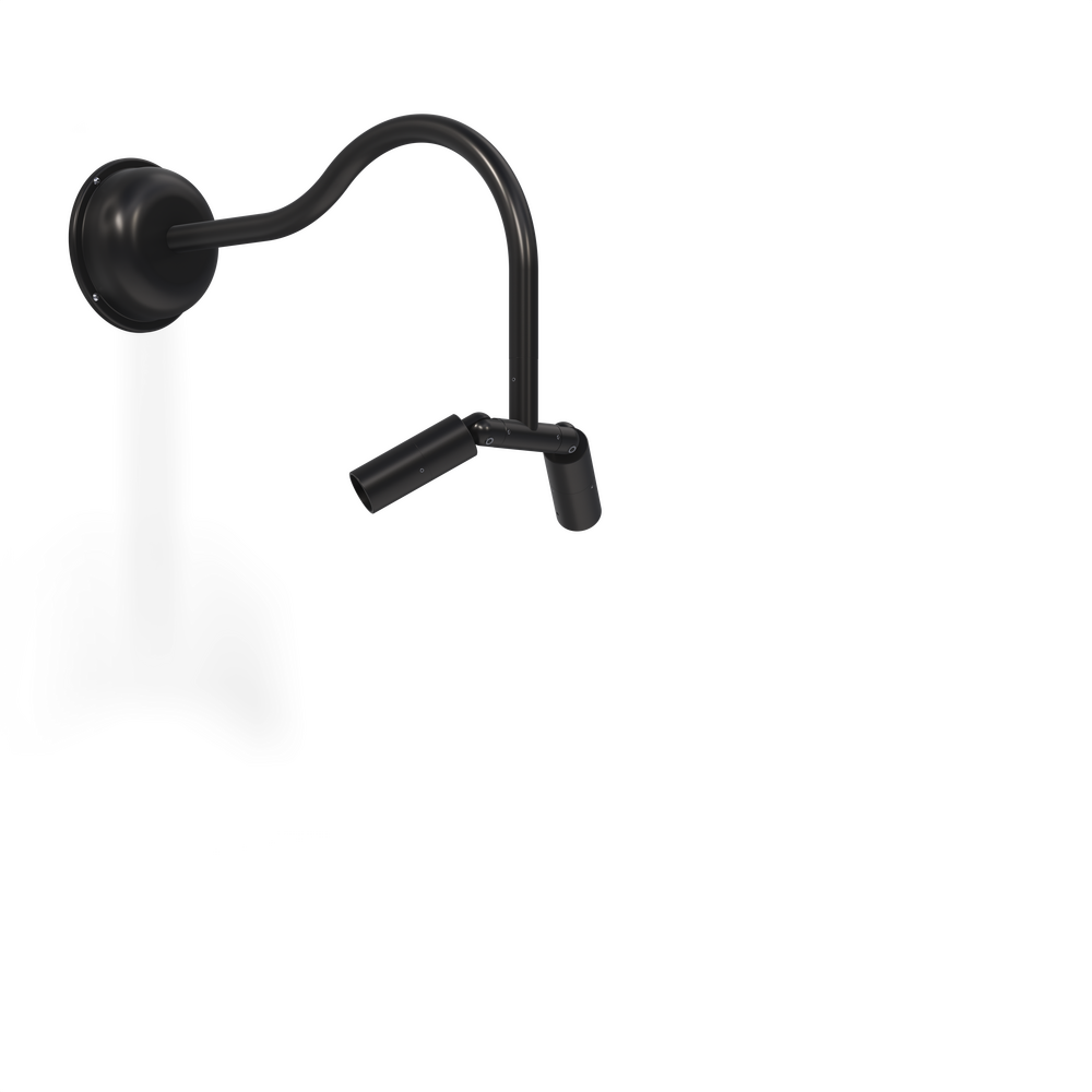 MICRO NITE - Wall Mount - Line Voltage Via Transformer - Lamp MR11 - Style A - 2 Fixtures - Power Canopy PC1