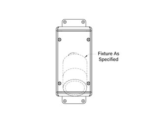 Universal Power Module PM1 - Camlock Mount - Round - With Mounting Brackets - Transformer - Single Fixture - Aluminum