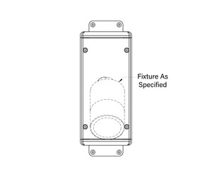 Universal Power Module PM2 - Camlock Mount - Rectangular - With Mounting Brackets - Transformer - Single Fixture - Aluminum