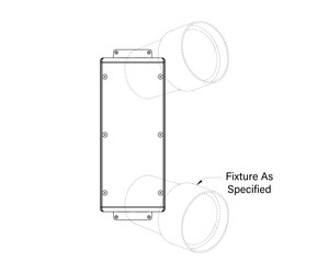 Universal Power Module PM3 - Camlock Mount - Round - With Mounting Brackets - Two Fixtures - Aluminum