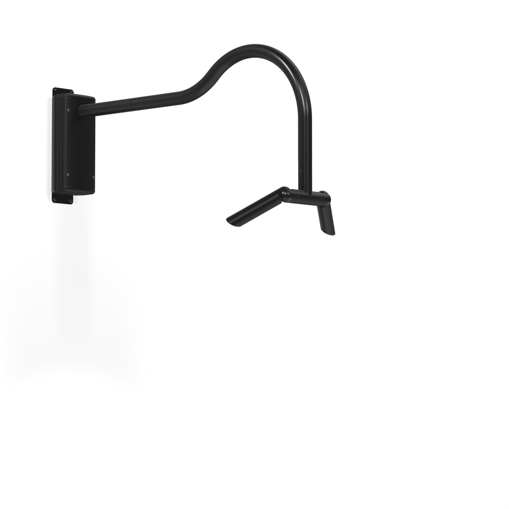 MINI MICRO - Wall Mount - Line Voltage Via Transformer - LED High-Power - Style A - 2 Fixtures - Universal Power Module PM1 - Asymmetrical Optics