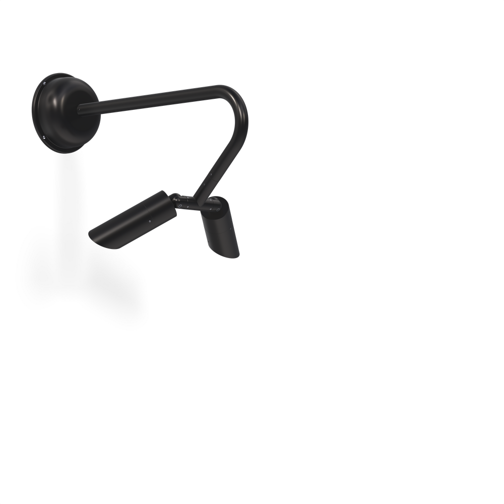 NITE STAR - Wall Mount - Line Voltage Via Transformer - Lamp MR16 Gu5.3 - Style F - 2 Fixtures - Power Canopy PC1