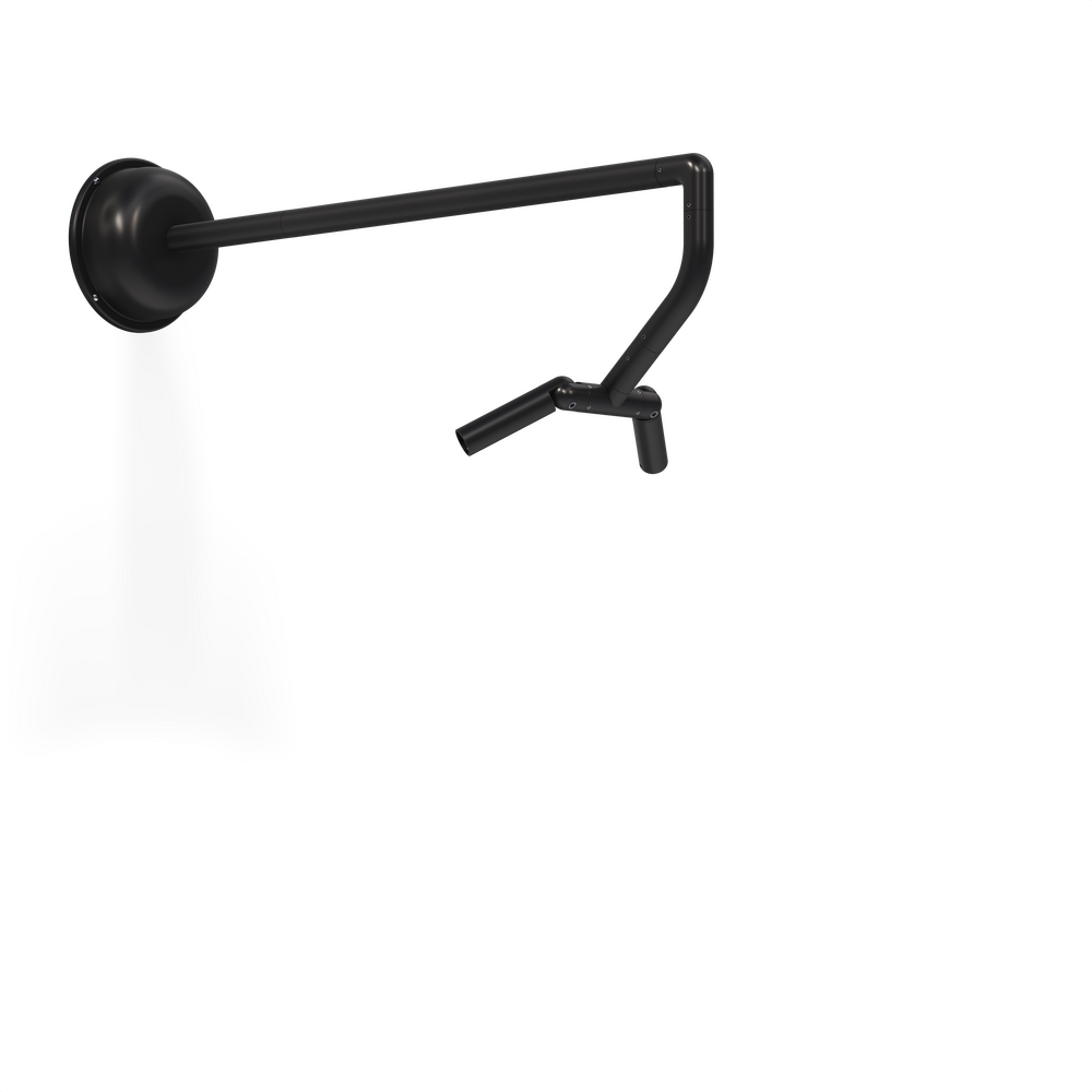 MINI MICRO - Wall Mount - Line Voltage Via Transformer - LED High-Power - Style G - 2 Fixtures - Power Canopy PC1 - Asymmetrical Optics