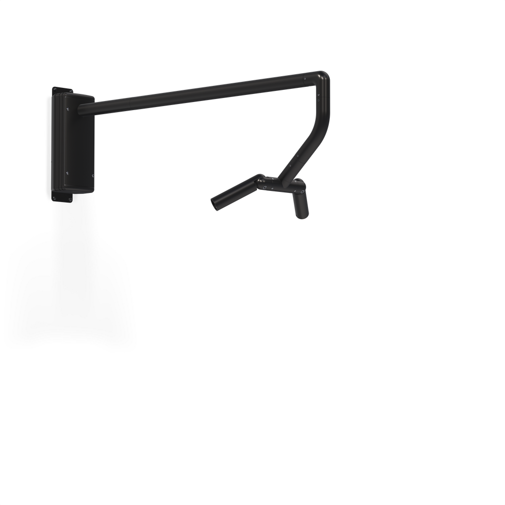 MINI MICRO - Wall Mount - Line Voltage Via Transformer - LED High-Power - Style G - 2 Fixtures - Universal Power Module PM1 - Asymmetrical Optics