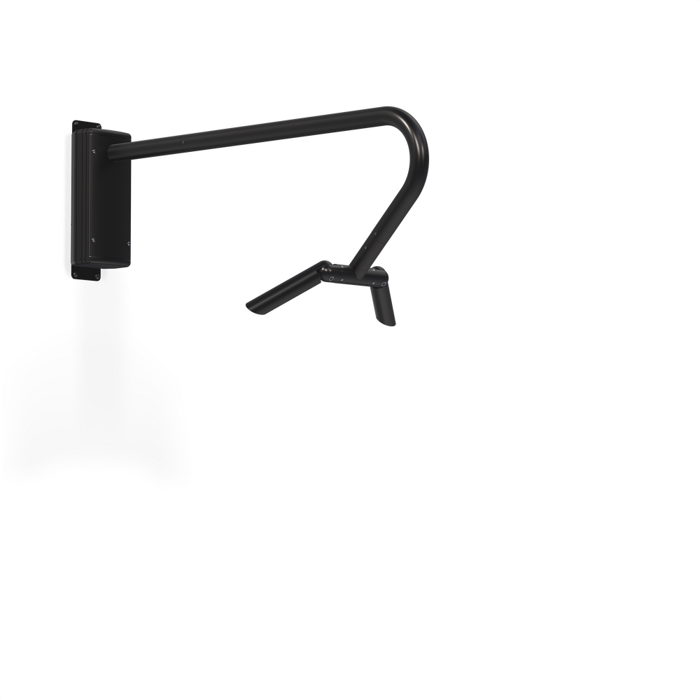 MINI MICRO - Wall Mount - Line Voltage Via Transformer - LED High-Power - Style F - 2 Fixtures - Universal Power Module PM1 - Asymmetrical Optics