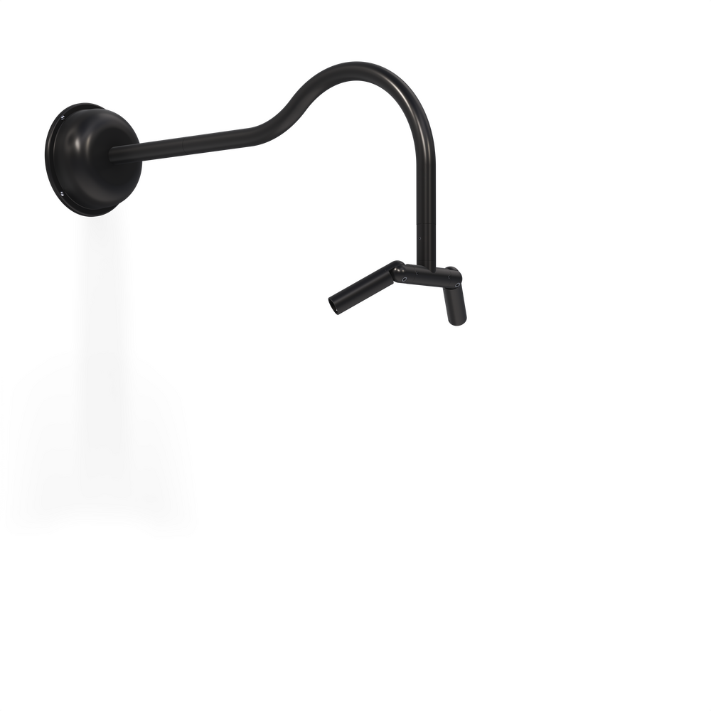 MINI MICRO - Wall Mount - Line Voltage Via Transformer - LED High-Power - Style A - 2 Fixtures - Power Canopy PC1 - Symmetrical Optics