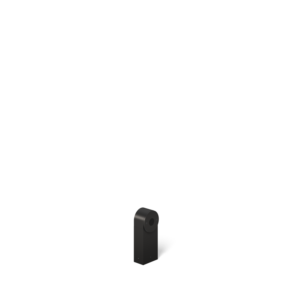 STEP STAR - Bollard - Line Voltage Via Transformer - Lamp MR16 Gu5.3 - Faceplate: Louvered