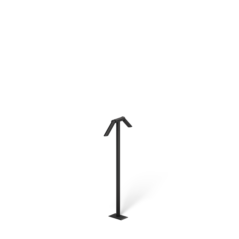 MINI MICRO - Bollard - Low Voltage - LED High-Power - Style C - 2 Fixtures - Anchor Base - Asymmetrical Optics