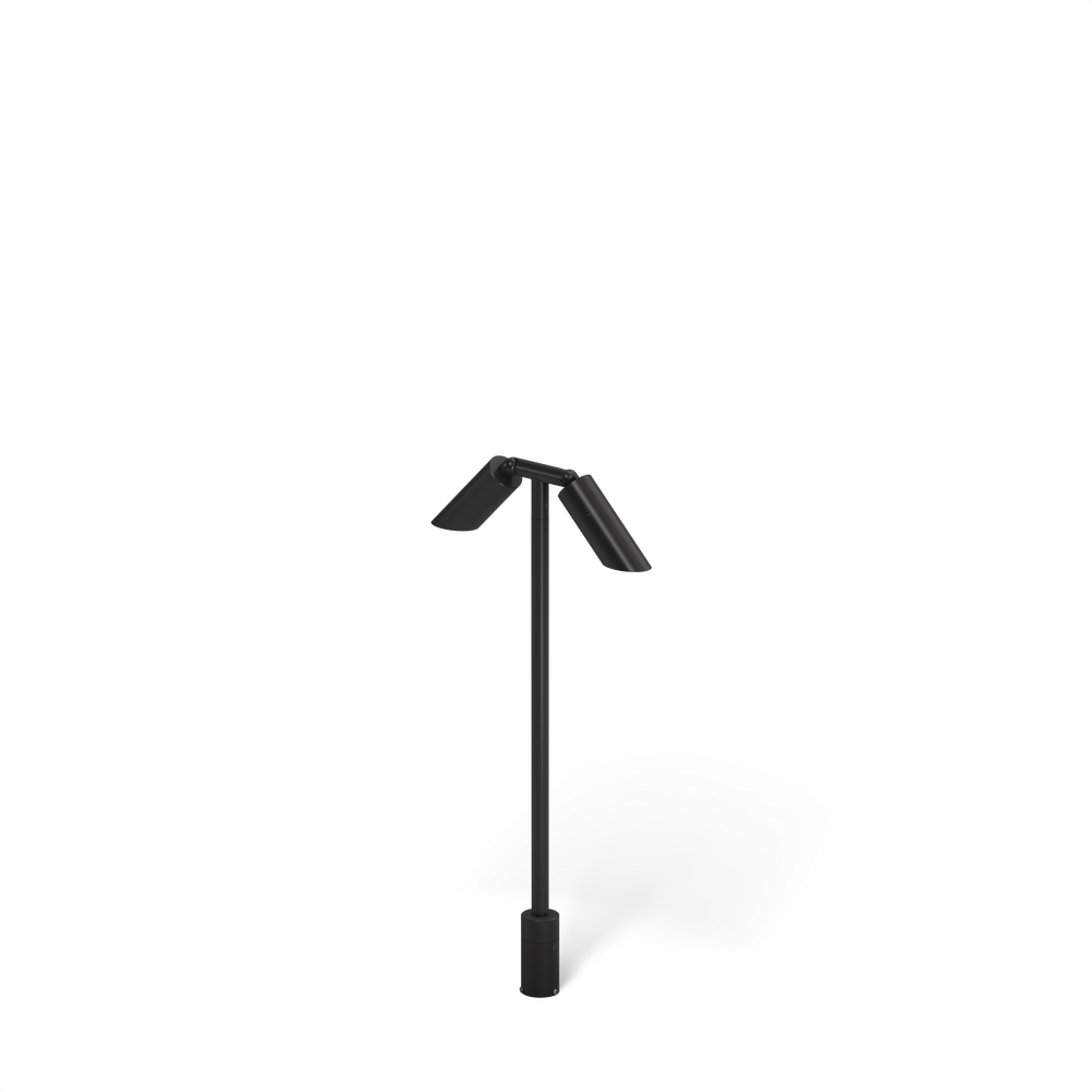 NITE STAR - Bollard - Line Voltage Via Transformer - Lamp MR16 Gu5.3 - Style C - 2 Fixtures