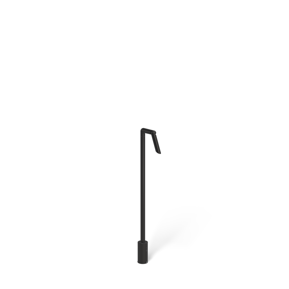 MINI MICRO - Bollard - Line Voltage Via Transformer - LED High-Power - Style L - Single - Asymmetrical Optics
