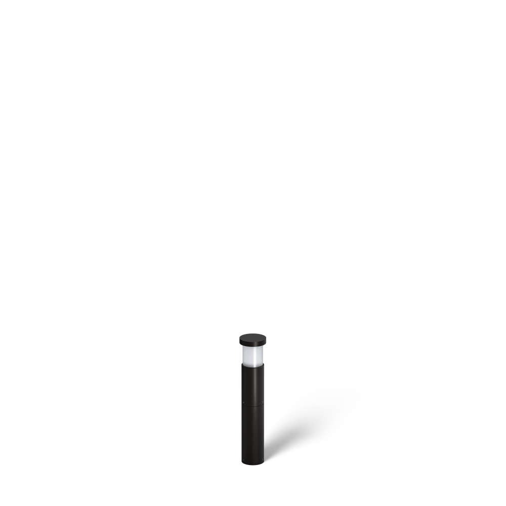 GLOW STAR - Bollard - Line Voltage Via Transformer - Lamp MR16 Gu5.3 - Aluminum - Height: 6” - 24” - Anchor Base