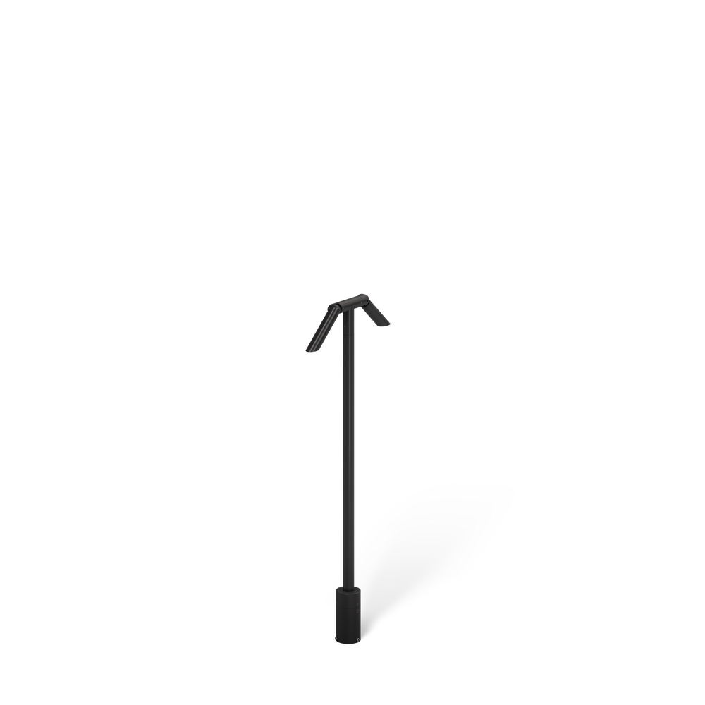 MINI MICRO - Bollard - Line Voltage Via Transformer - LED High-Power - Style C - 2 Fixtures - Symmetrical Optics