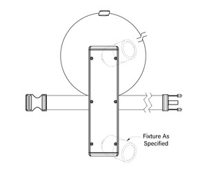 Universal Power Module PM2 - Tree Strap Mount - Custom - With Safety Cable - Two Fixtures - Aluminum
