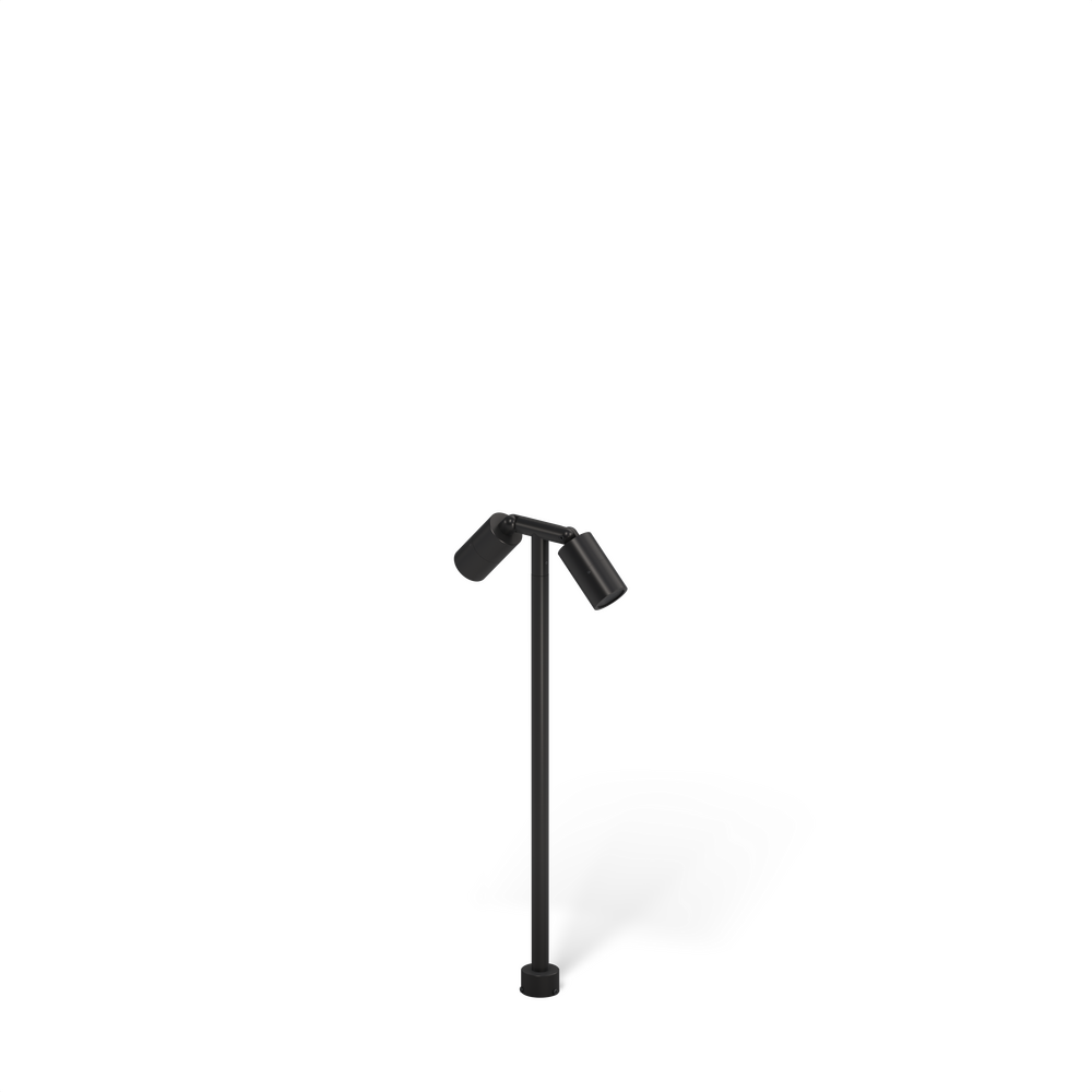 NITE STAR - Bollard - Low Voltage - LED High-Power - Style C - 2 Fixtures - Pipe PI1 - 18