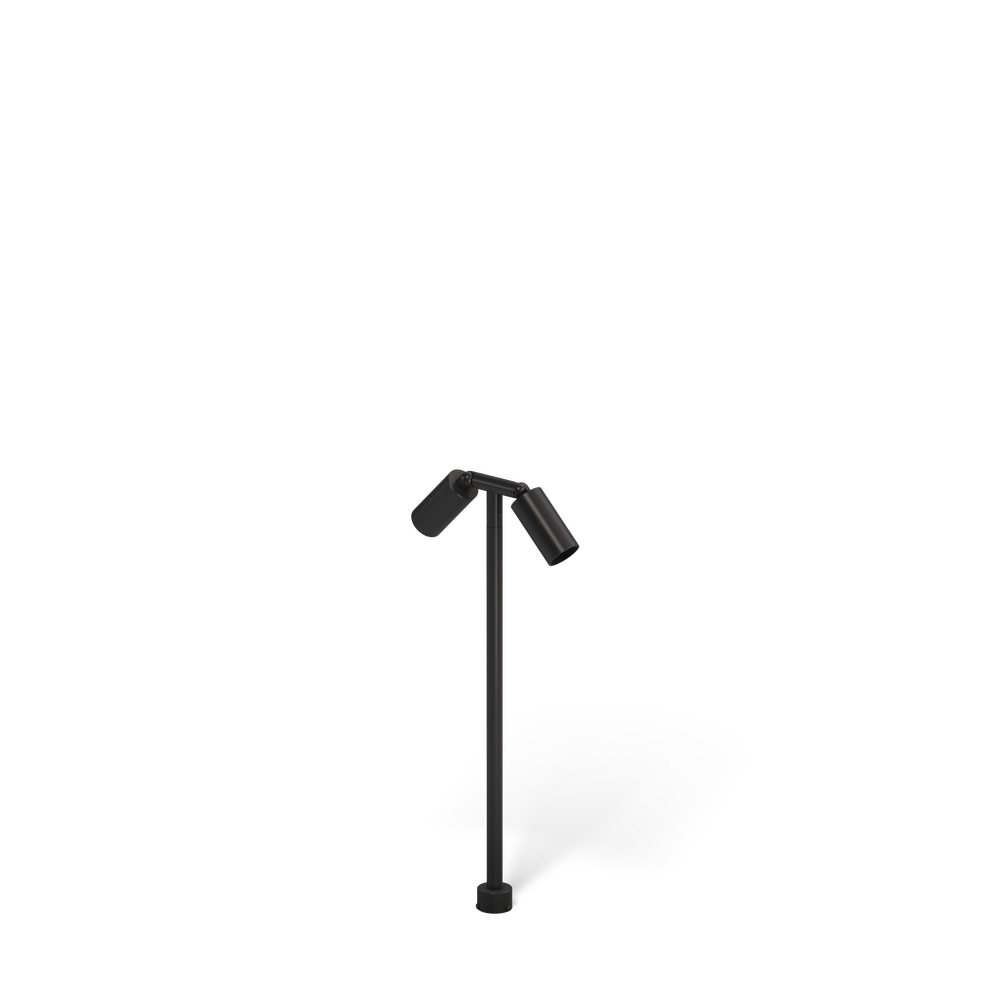 NITE STAR - Bollard - Low Voltage - LED High-Power - Style C - 2 Fixtures - Pipe PI1 - 18