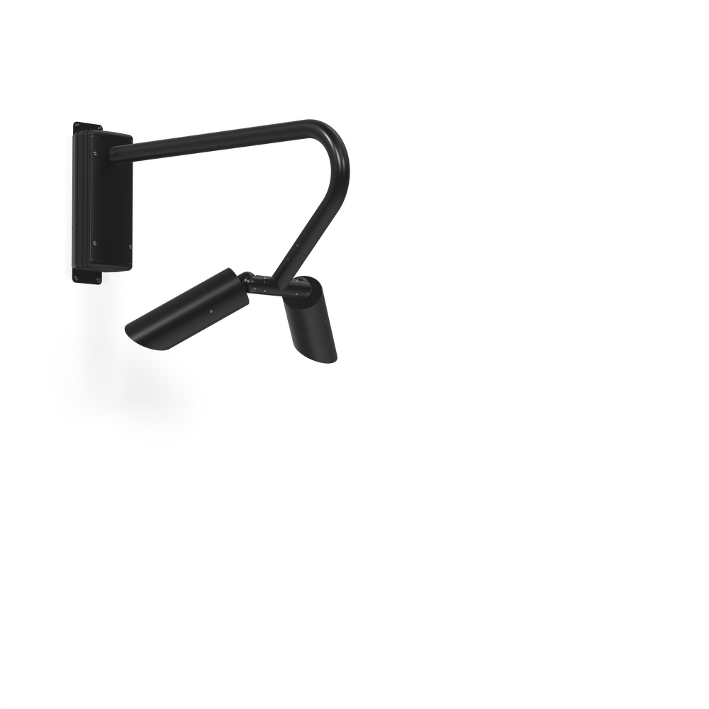 NITE STAR - Wall Mount - Line Voltage Via Transformer - LED High-Power - Style F - 2 Fixtures - Universal Power Module PM1 - Wildlife Friendly
