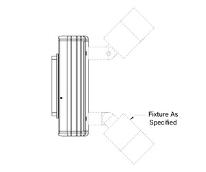 Universal Power Module PM1 - Camlock Mount - Rectangular - Two Fixtures - Aluminum