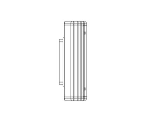 Universal Power Module PM2 - Camlock Mount - Rectangular - Remote Driver - Aluminum