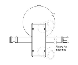 Universal Power Module PM1 - Tree Strap Mount - Custom - With Safety Cable - Two Fixtures - Aluminum