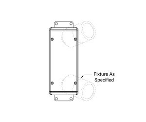 Universal Power Module PM1 - Camlock Mount - Round - With Mounting Brackets - Two Fixtures - Aluminum