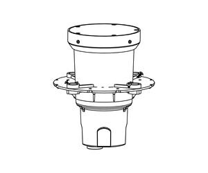 In-grade HP2 - No Grout Mask - Remote Driver - Stainless Steel
