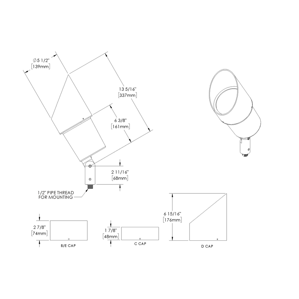 K2 - Floodlight - Line Voltage - Lamp PAR38
