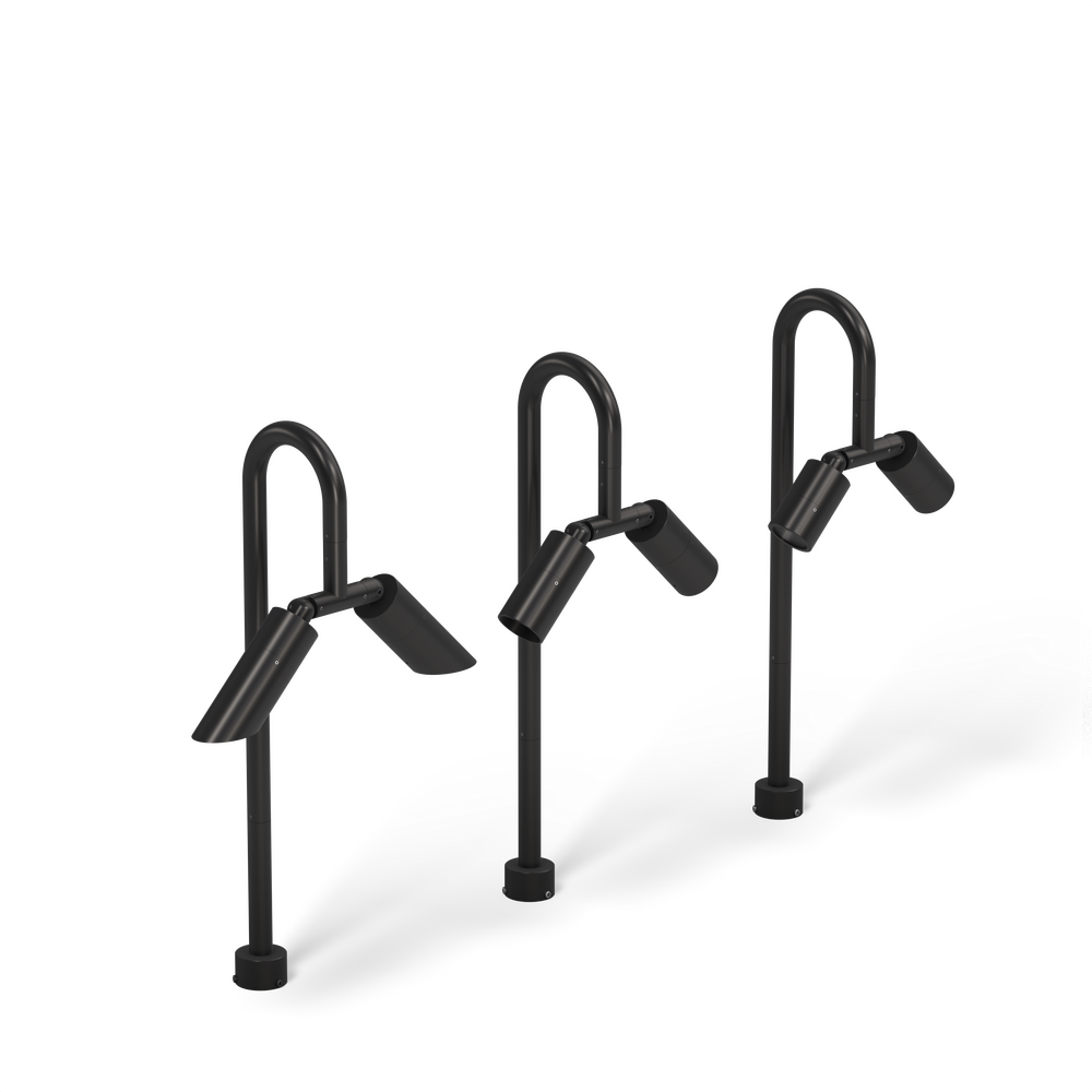 NITE STAR - Bollard - Low Voltage - LED High-Power - Style B - 2 Fixtures - Pipe PI1 - 18