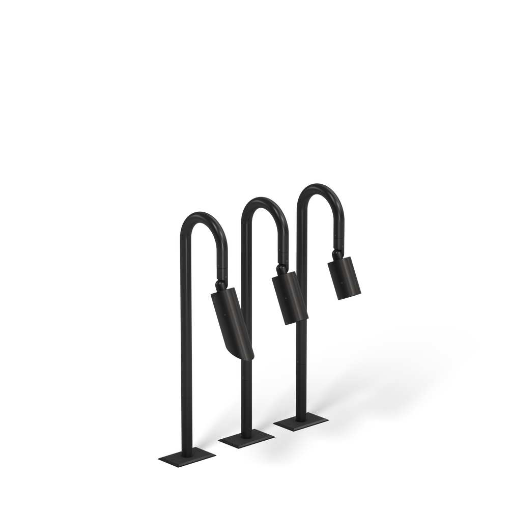 NITE STAR - Bollard - Low Voltage - LED High-Power - Style B - Single - Anchor Base