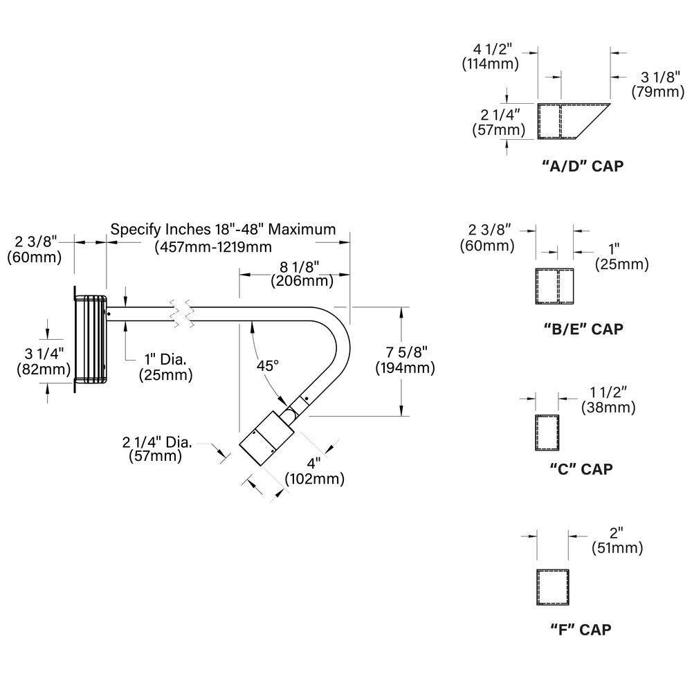 NITE STAR - Wall Mount - Line Voltage Via Transformer - LED High-Power - Style F - Single - Universal Power Module PM1 - Wildlife Friendly