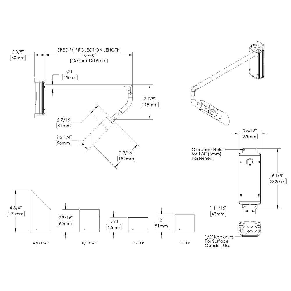 NITE STAR - Wall Mount - Line Voltage Via Transformer - LED High-Power - Style G - 2 Fixtures - Universal Power Module PM1 - Wildlife Friendly