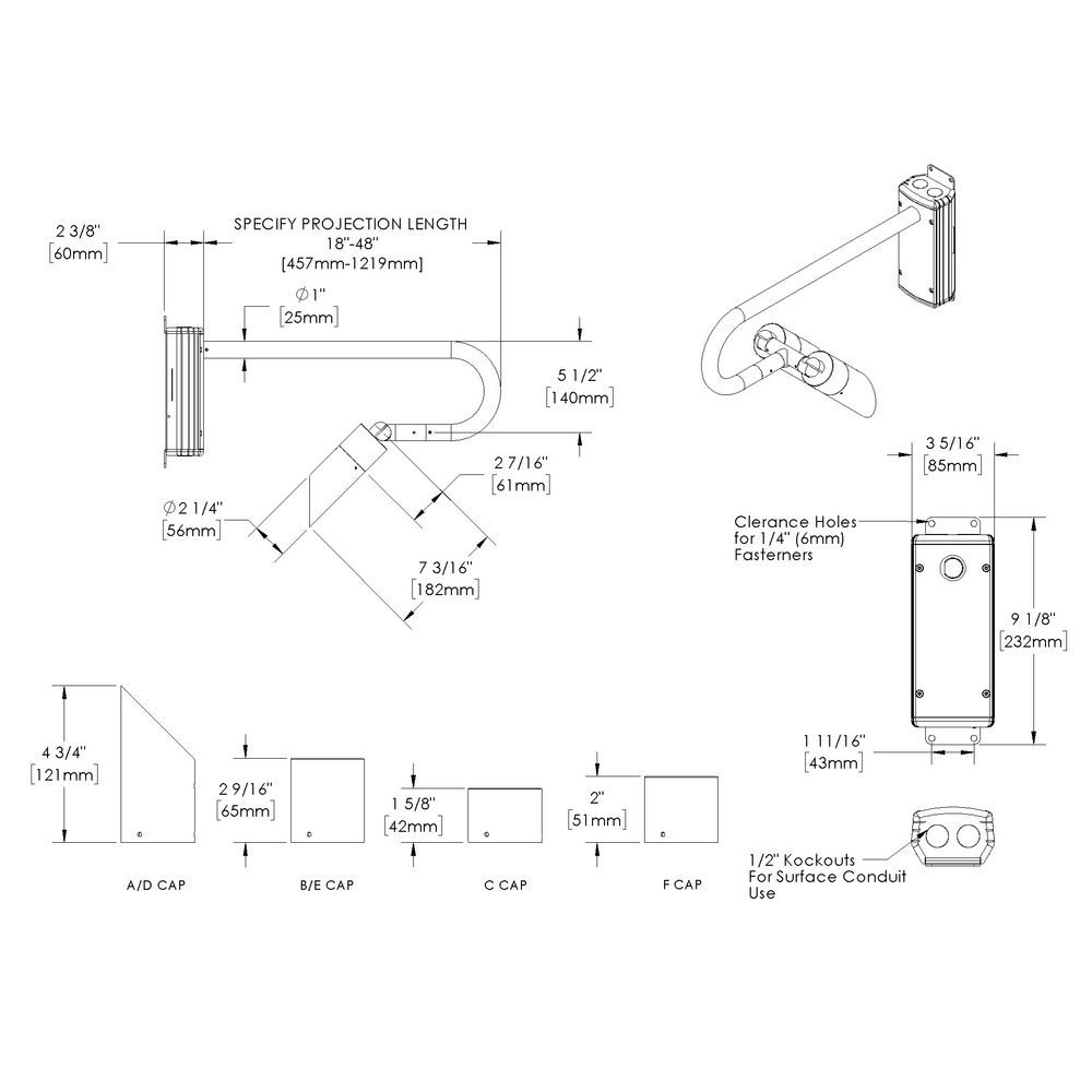 NITE STAR - Wall Mount - Line Voltage Via Transformer - LED High-Power - Style B - 2 Fixtures - Universal Power Module PM1 - Wildlife Friendly
