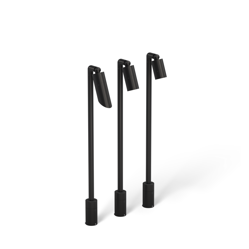 NITE STAR - Bollard - Line Voltage Via Transformer - LED High-Power - Style L - Single - Wildlife Friendly
