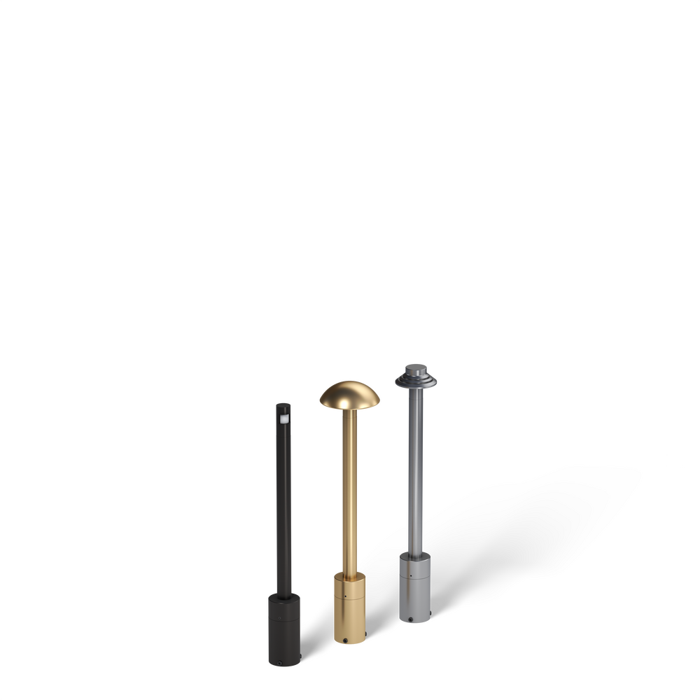 LITESTICK - Bollard - Line Voltage Via Transformer - LED High-Power - Round - Straight