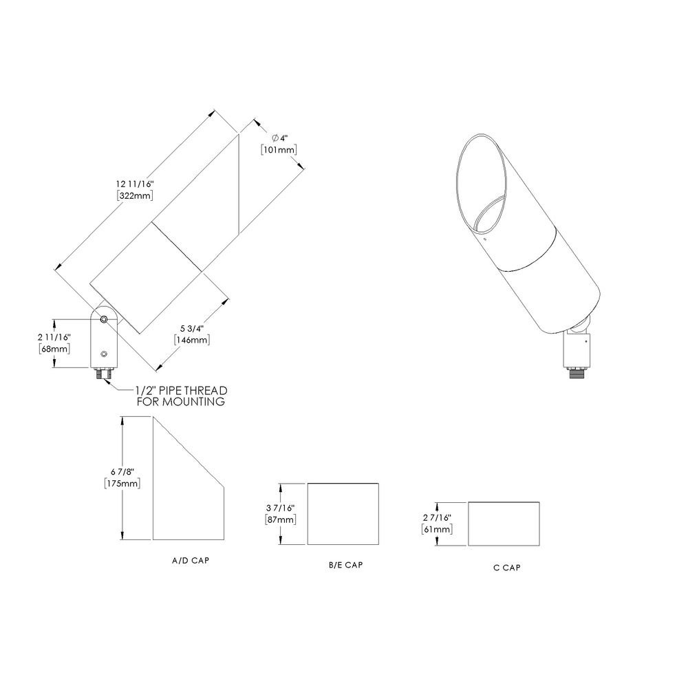 HUME - Floodlight - Line Voltage - LED COB