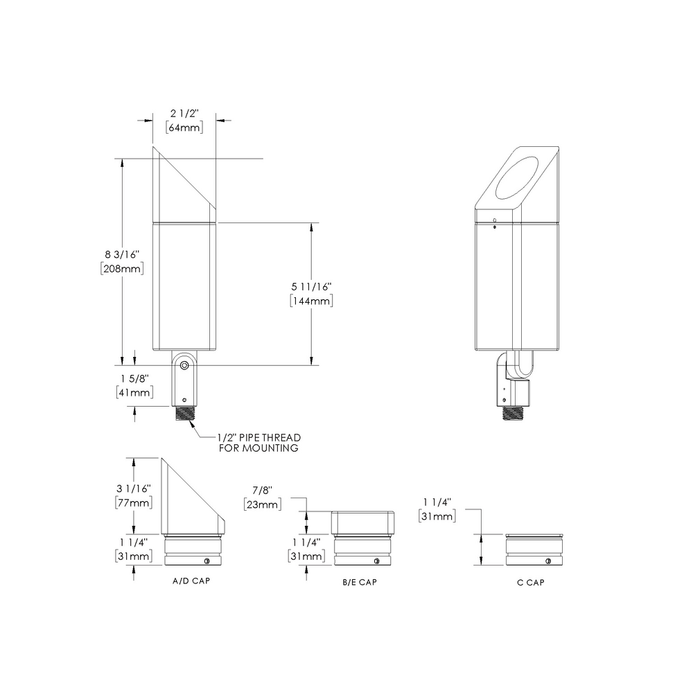 RIO - Floodlight - Line Voltage - LED High-Power - Square