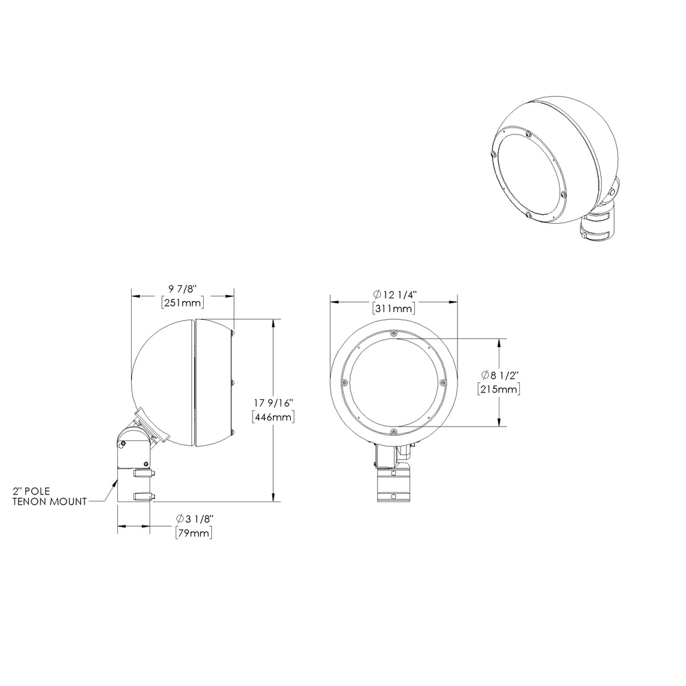 ORION - Floodlight - Line Voltage - LED High-Power