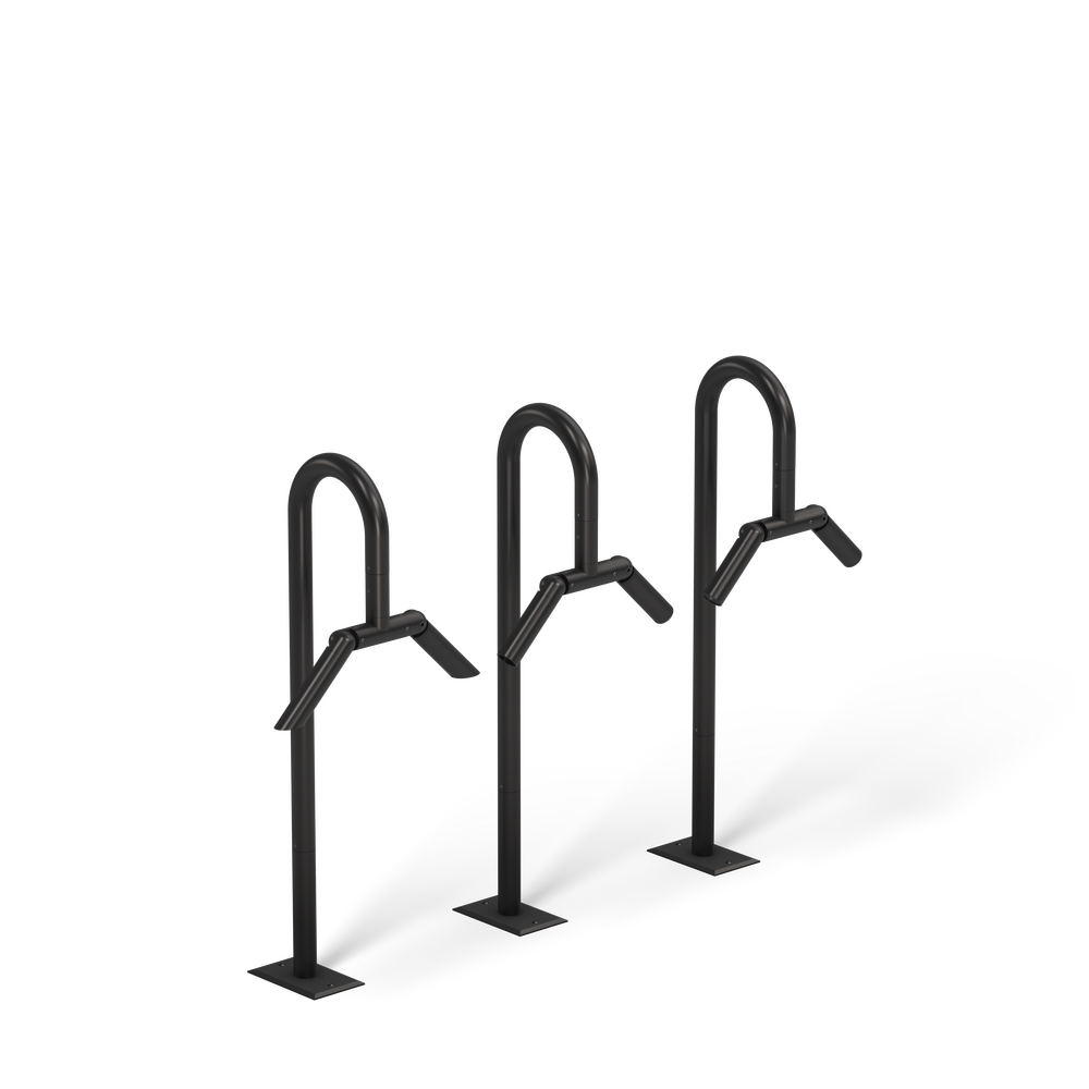 MINI MICRO - Bollard - Low Voltage - LED High-Power - Style B - 2 Fixtures - Anchor Base - Asymmetrical Optics