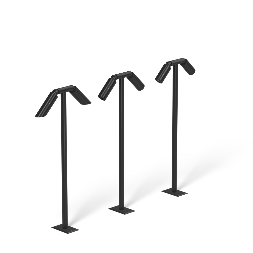 MICRO NITE - Bollard - Low Voltage - LED High-Power - Style C - 2 Fixtures - Anchor Base