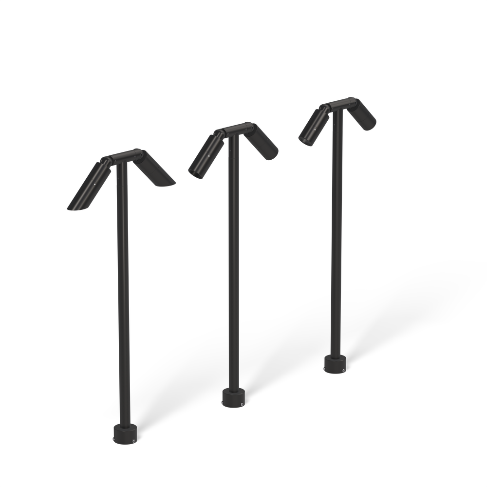 MICRO NITE - Bollard - Low Voltage - LED High-Power - Style C - 2 Fixtures - Pipe PI1 - 18