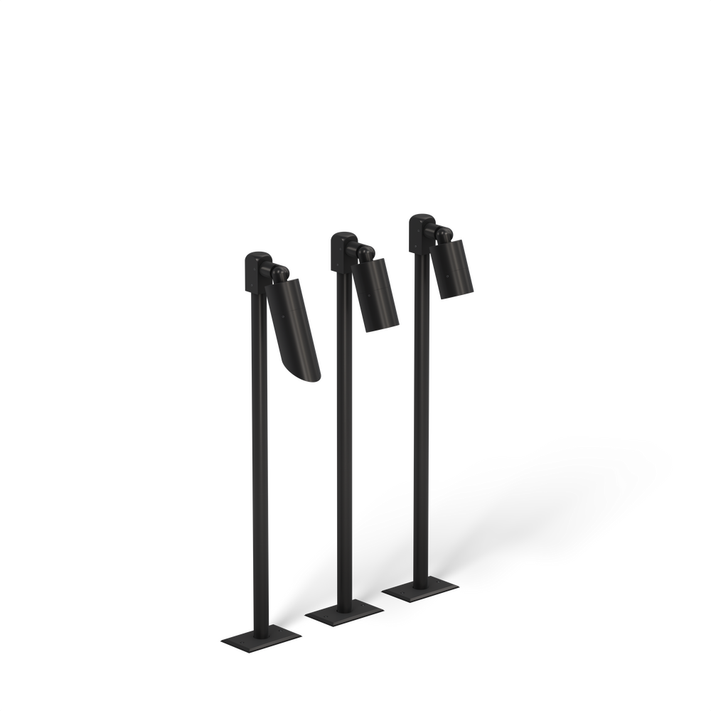 NITE STAR - Bollard - Low Voltage - Lamp MR16 Gu5.3 - Style C - Single - Anchor Base