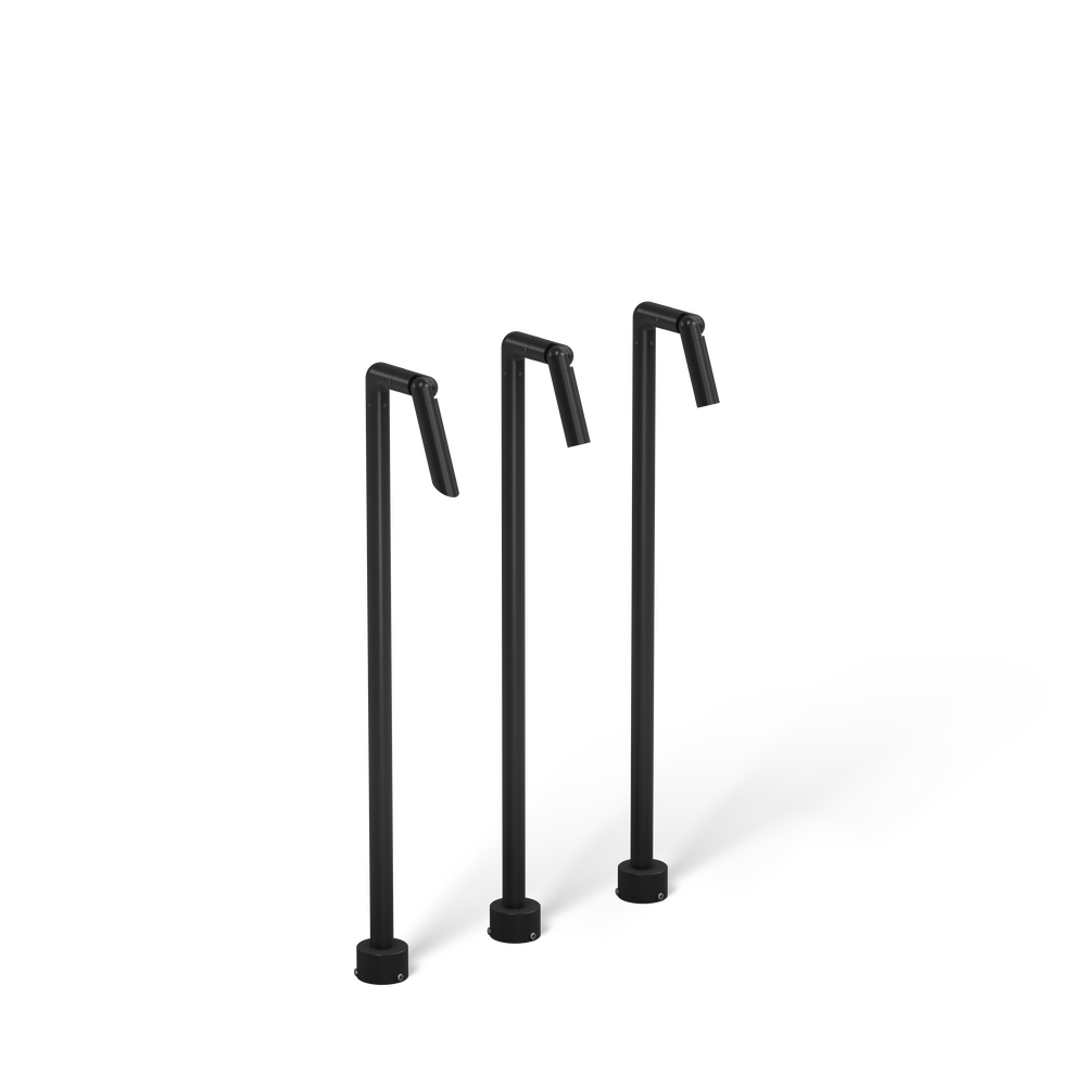 MINI MICRO - Bollard - Low Voltage - LED High-Power - Style L - Single - Pipe PI1 - 18