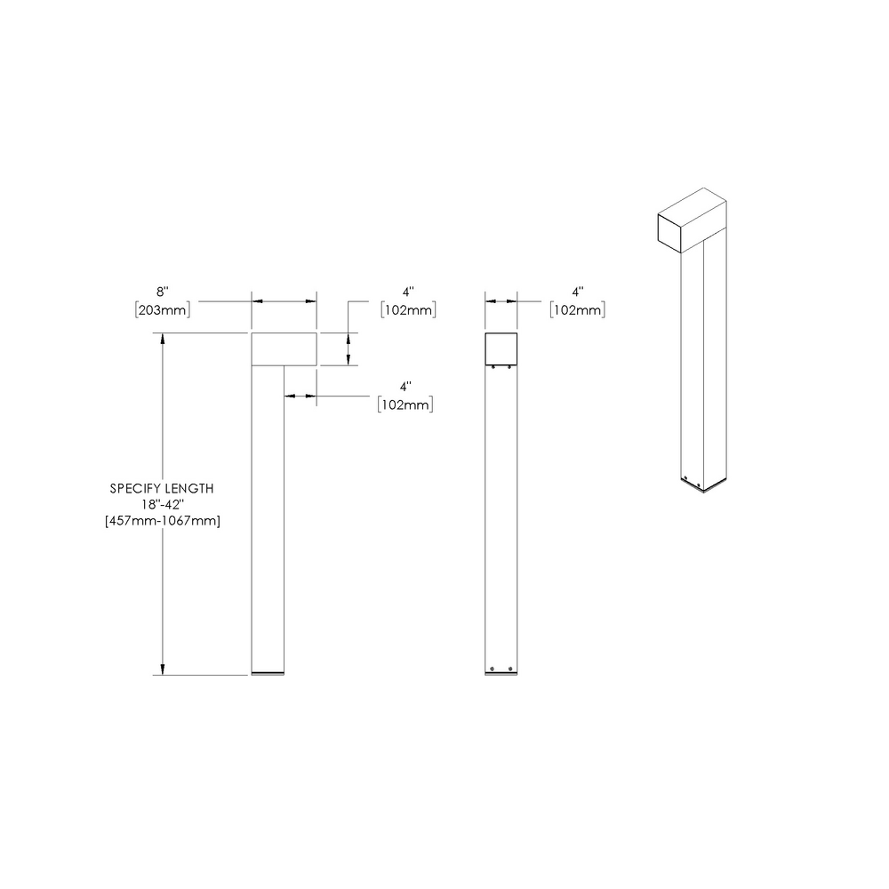 UNION - Bollard - Line Voltage - LED COB