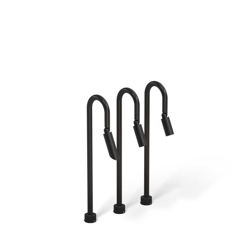 MICRO NITE - Bollard - Low Voltage - Lamp MR11 - Style B - Single - Pipe PI1 - 18