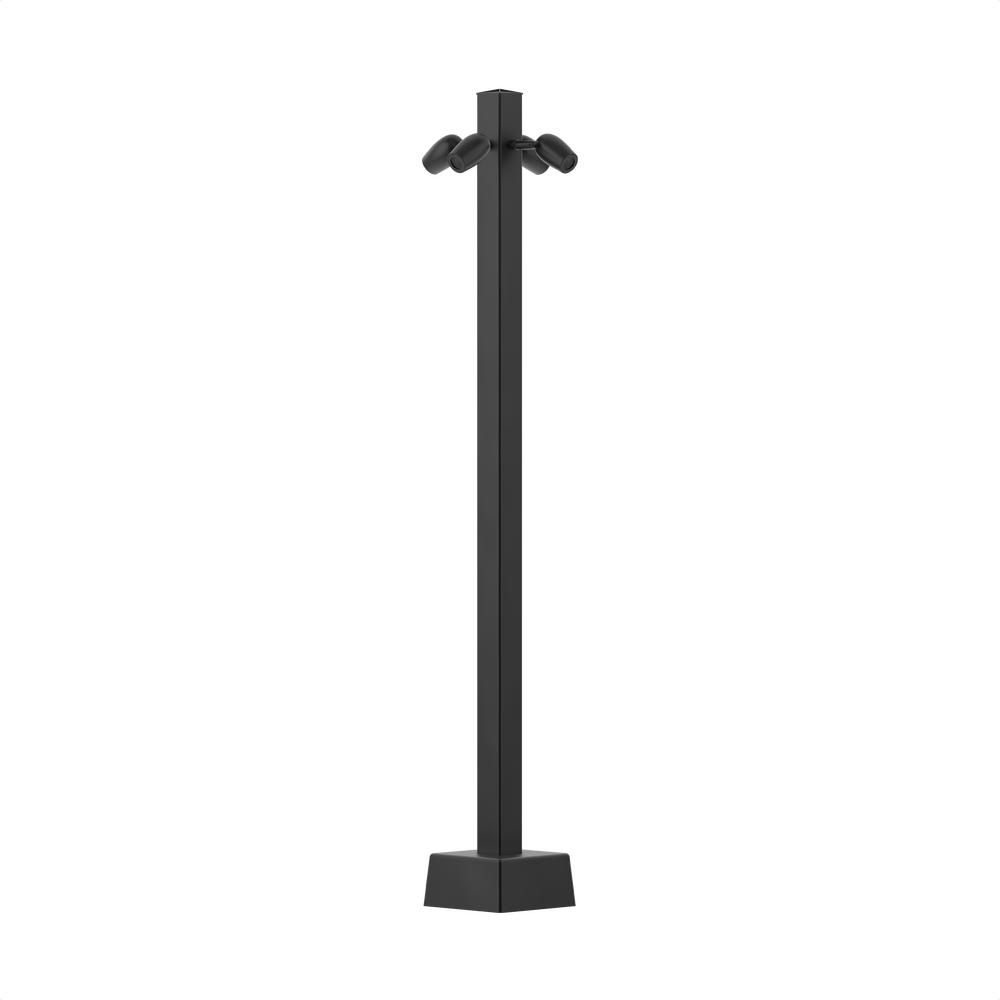 RIO - Light Pole - Line Voltage - LED High-Power - Square Straight  Pole - Horizontal