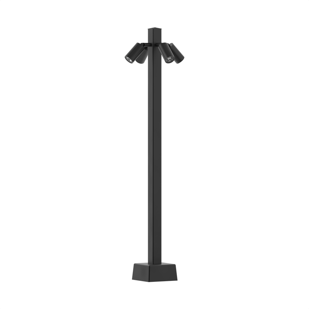 HUME - Light Pole - Line Voltage - LED COB - Square Straight Pole  - Horizontal - Narrow Optic